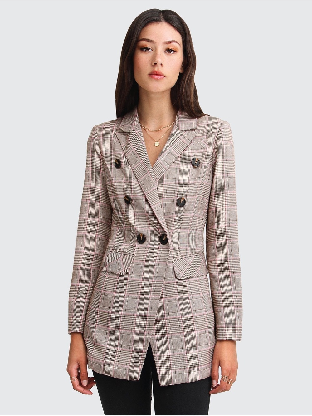 Belle & Bloom Plaid Blazer